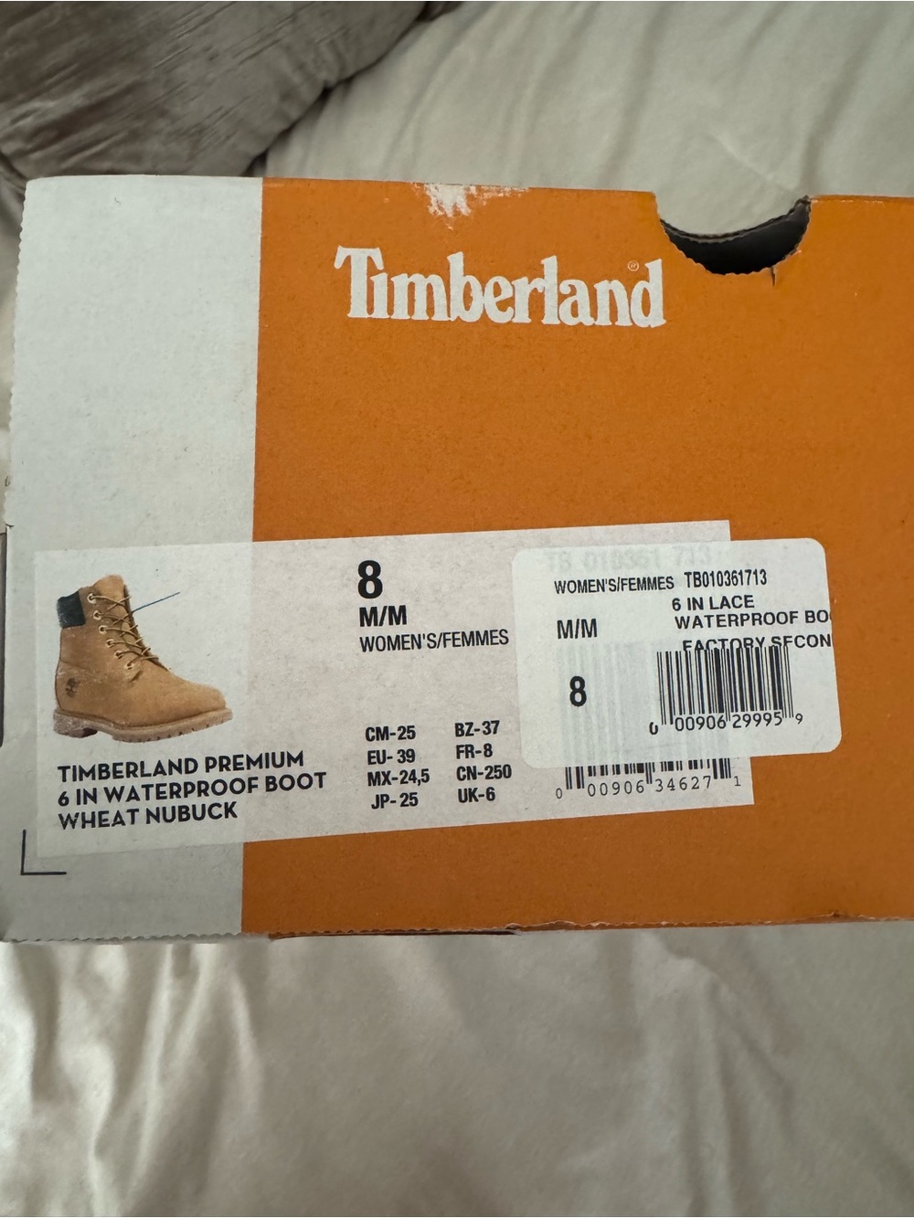 Women’s Size 8 Timberlands